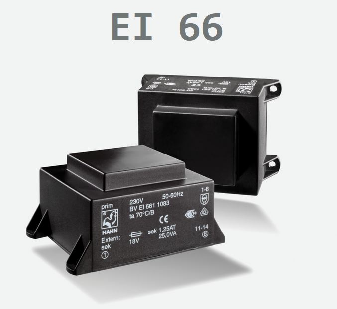 TRASFORM. BVEI6631106 TRAFO P: 230V S:2x12V/44,0VA