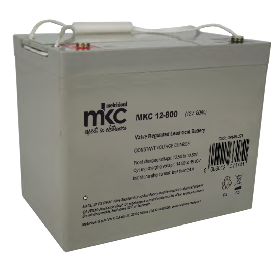 Batteria al piombo ricaricabile 12V 80Ah terminale t6 MKC
