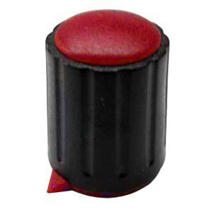 Manopola Nera A Mandrino 15x10 Rossa MA/1200R