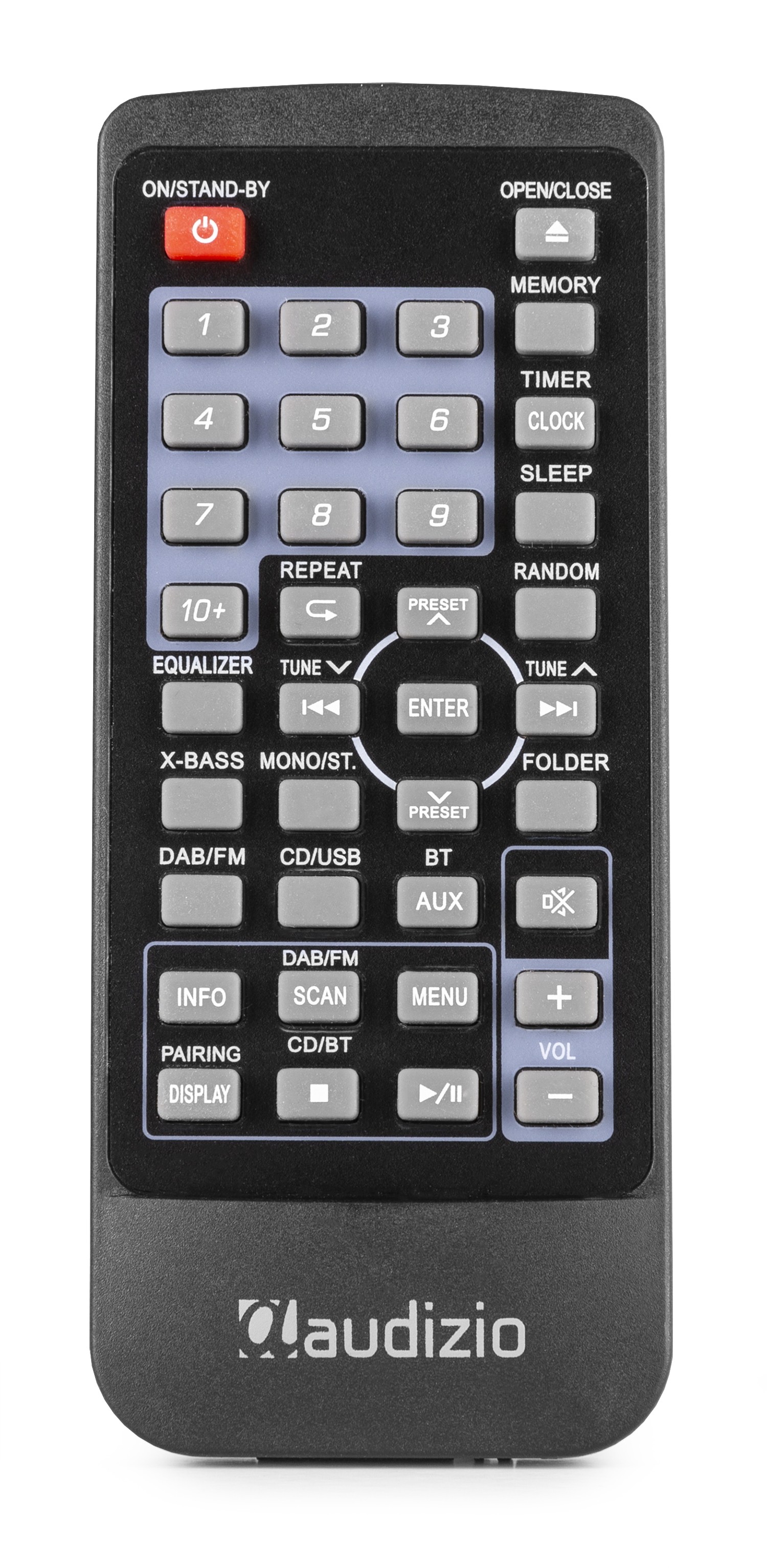 Prato, Radio da 60W  con DAB+/FM, display, lettore CD, Bluetooth, colore nero