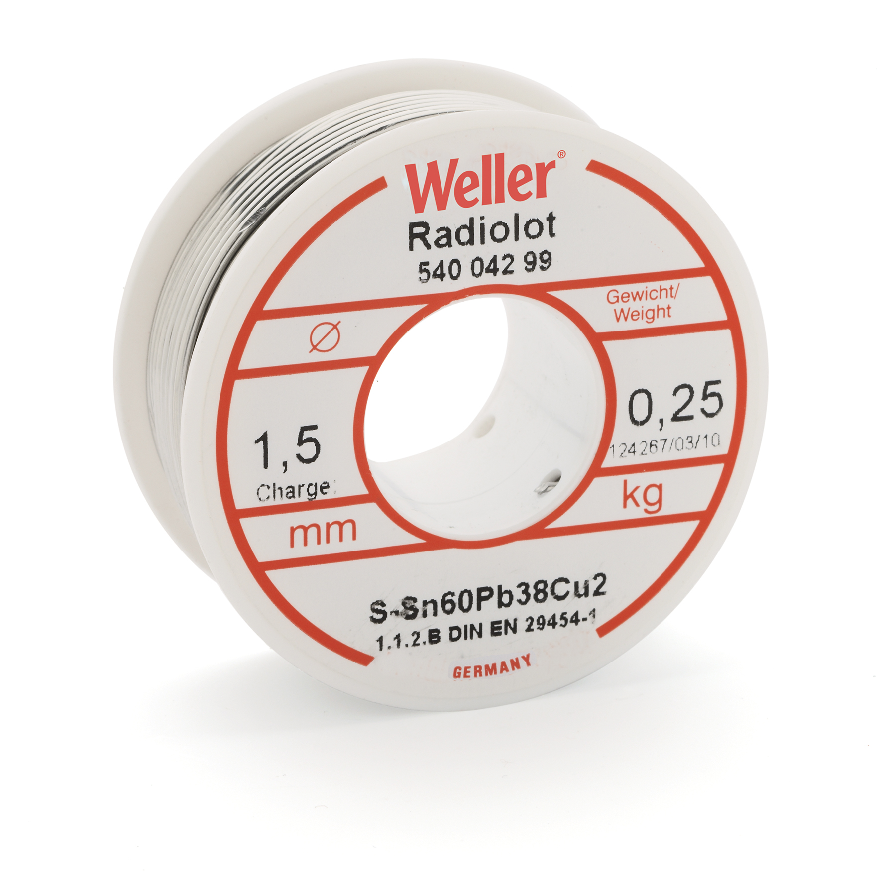 Weller CONSUMER rl-60/40-250 solder 1.5mm 250 gr.