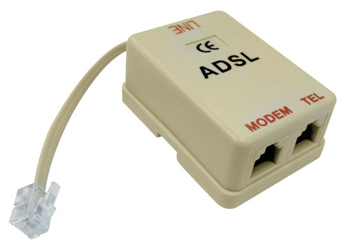 Filtro per linea ADSL - in 2 out 1