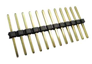 Connettore Str. Maschio 40P 2,54 Dorato H.14.5 CT/40R-C
