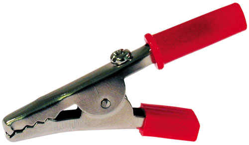 Pinza a coccodrillo rossa isolata CT6106 RED