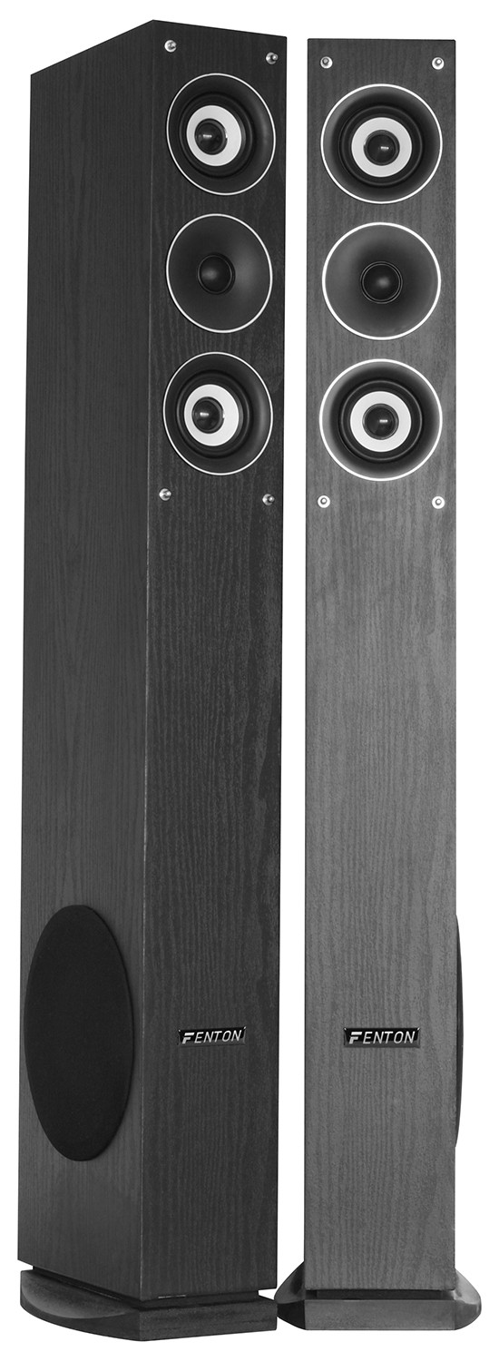 Coppia diffusori 3 vie a torre da 500W ( 2x250W) + sub laterale, Mod. SHFT52B