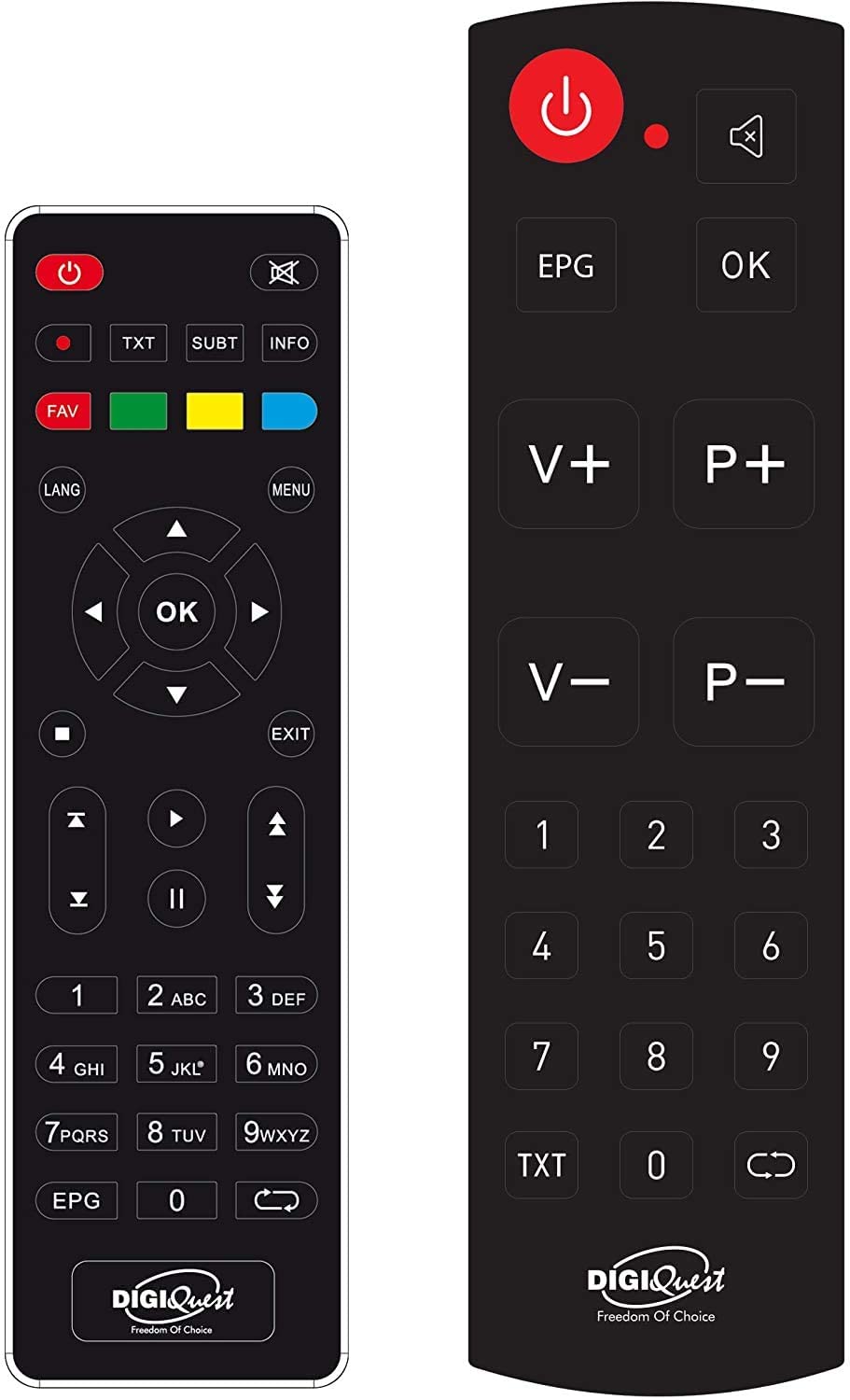 Decoder Digitale terrestre con display, USB, DC12V, doppio telecomando