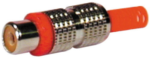 Presa rca volante metallica rossa con guidacavo FR0562A/N/RD