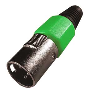 Spina Volante Microfonica Autobloccante 3P.Verde SP/290V-I