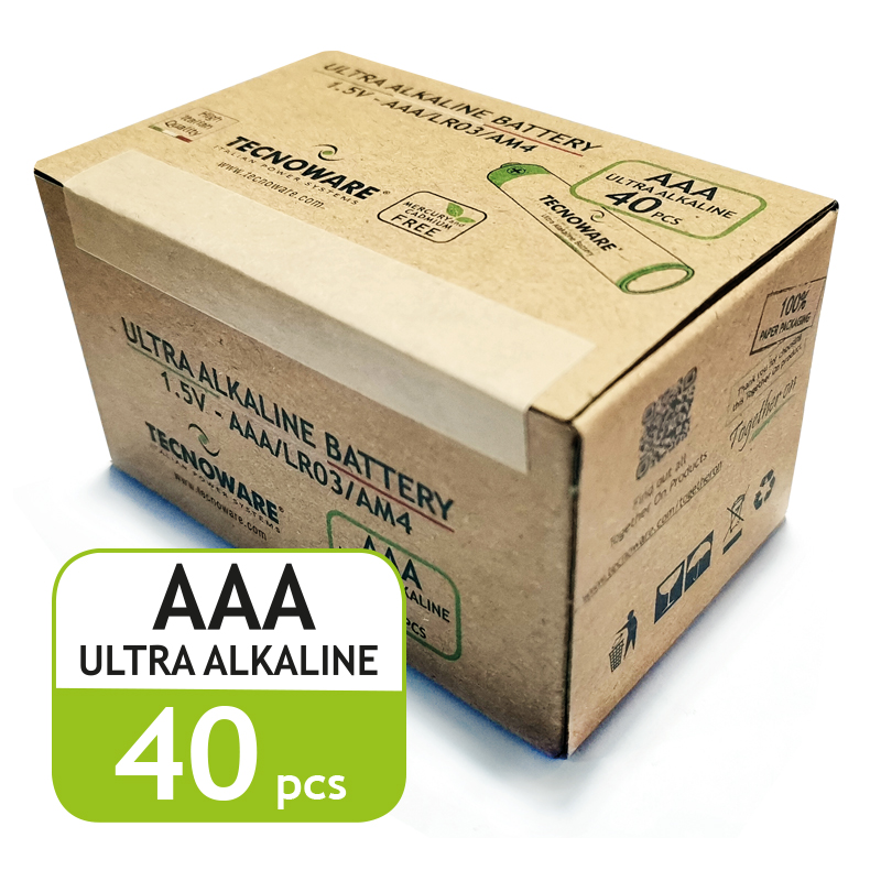 Tecnoware ULTRA Alkalina batteria alcalina AAA in scatola da 40 pile FBA17647