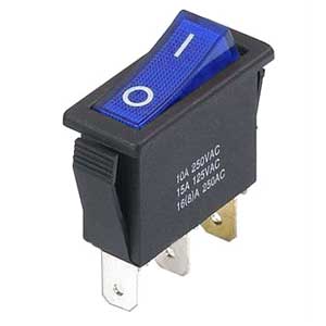 Interruttore A Bilanciere 16A-250V Unipolare Blu INT/2222H-I