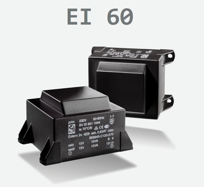 TRASFORM. BVEI6031035 TRAFO P: 230V S:2x15V/30,0VA