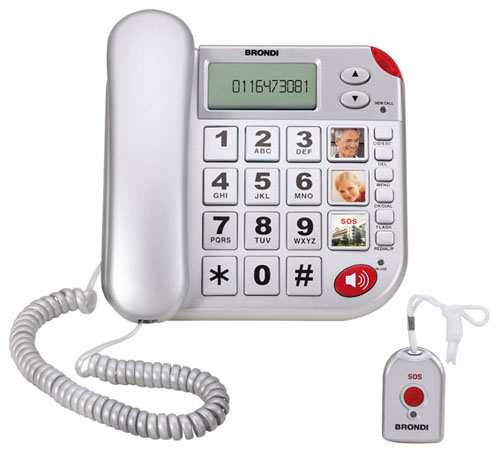 Telefono con telecomando per chiamate di soccorso Brondi SUPER BRAVO PLUS