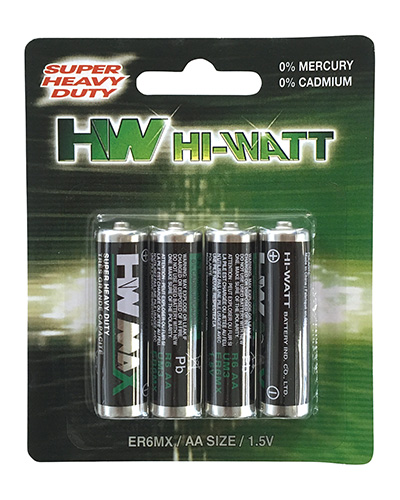 Batteria zinco carbone AA R6 Hi-Watt