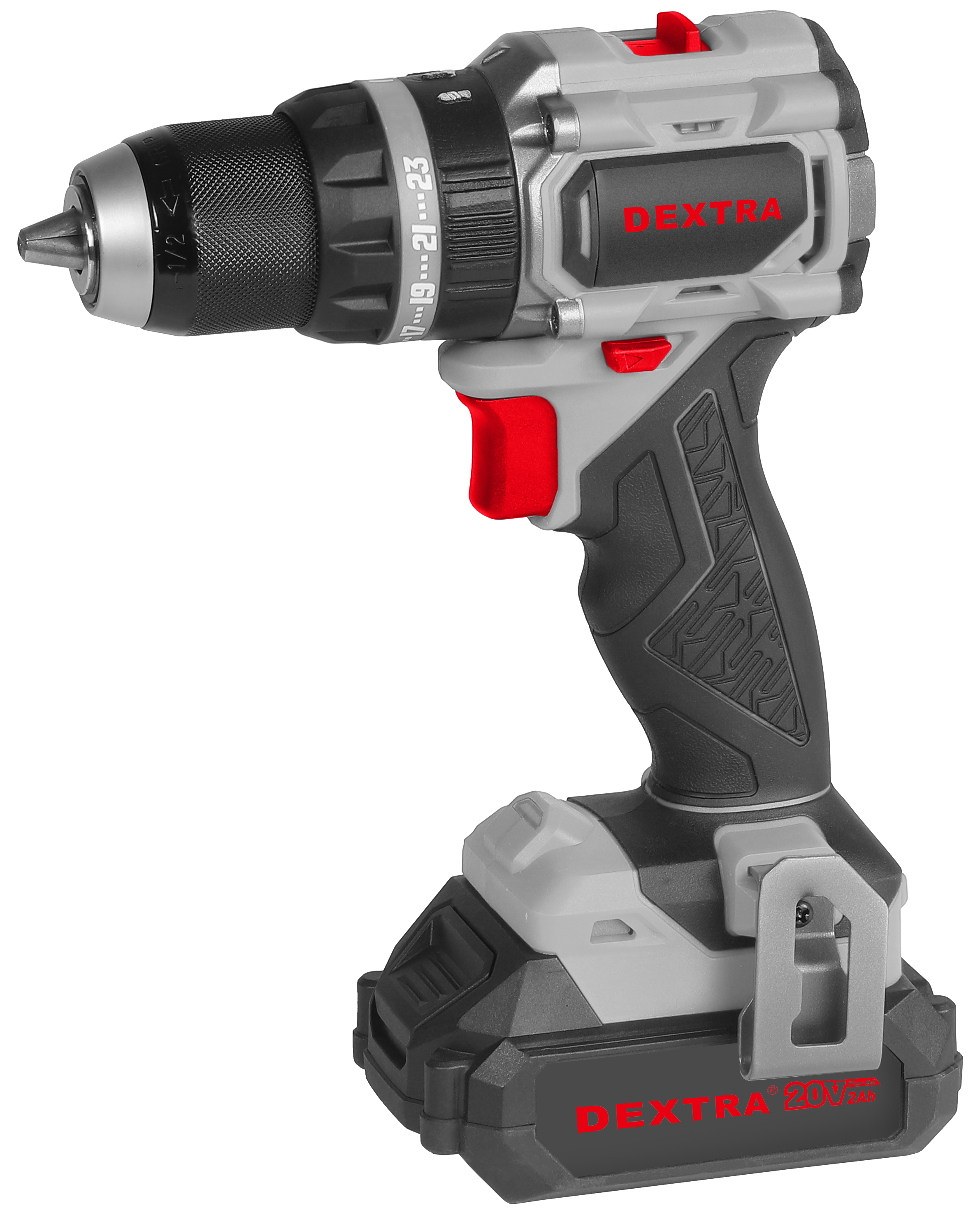 Trapano avvitatore a percussione brushless 20V 60 N·m mandrino 13 mm DEXTRA