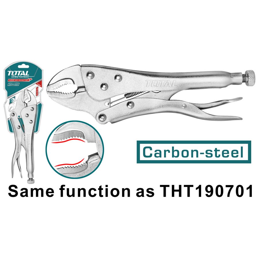 Pinza Regolabile Curva - 180mm THT190703