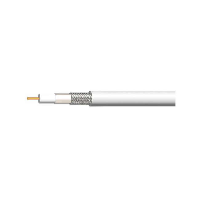ZDA++ 6.8 - Cavo coassiale  75 Ohm, bianco, conduttori in rame, diametro 6.8 mm, classe A++, pull box  150mt.