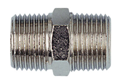Nipplo maschio/maschio, conico 1/4" per linee aria