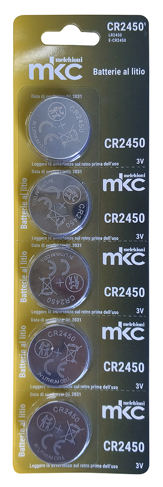 BATTERIA CR2450 LITIO 3V MKC BLISTER 5PZ