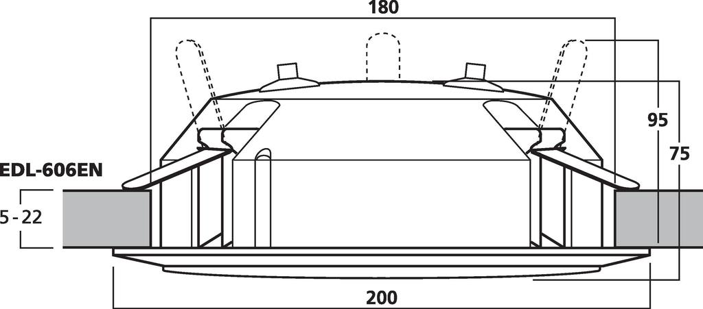 EDL-606EN - Altoparlante da soffitto PA