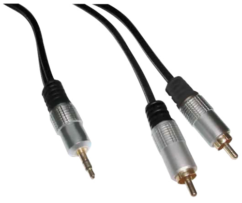 CAVETTO AUDIO M.JACK 3.5/2RCA GOLD S/S 1,5 N PB MK1070G/1.5M P