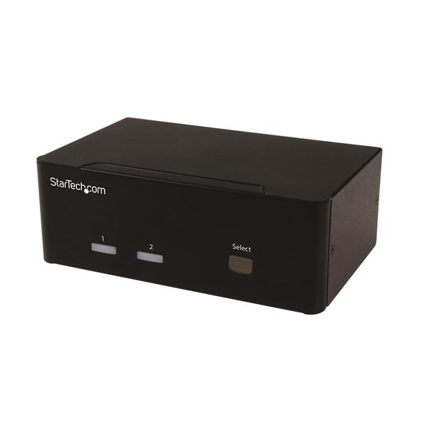 Startech.com SV231DVGAU2A Switch Commutatore a 2 porte - KVM USB 2.0 a doppio VGA con Hub USB a 2 porte e 3,5mm audio