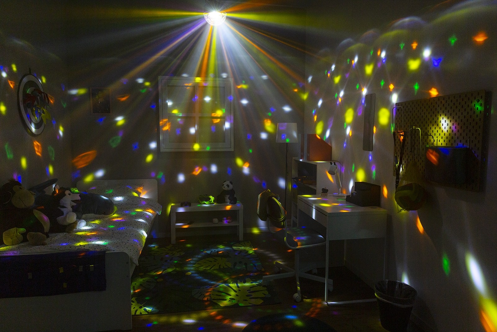 Mini Star Ball DMX LED 9 colori, Mod. JB90R