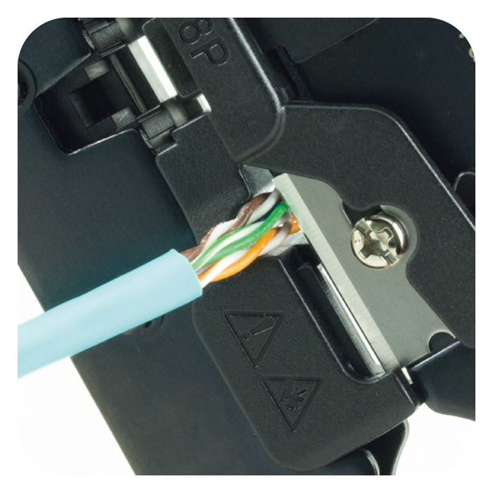 MK580 - Pinza Crimpatrice con Tecnologia Passante 8P/RJ45