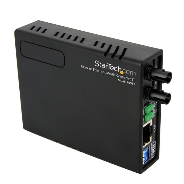 Startech.com MCM110ST2EU Convertitore media Fast Ethernet fibra multimodale in rame 10/100 ST 2 km