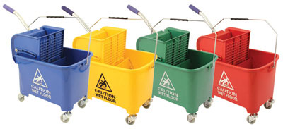 Secchio per mocio, con ruote, 20L, blu