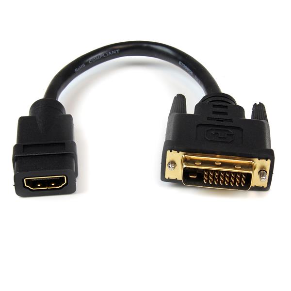 Startech.com HDDVIFM8IN Adattatore cavo video HDMI a DVI-D da 20 cm - HDMI