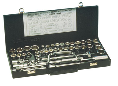 Set 42pz inserti da 1/2" in pollici/metriche/whitworth SS4849