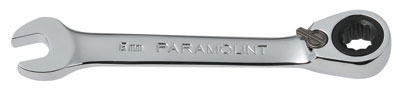 Chiave corta comb a cricch. Paramount revers, 10mm 12 punti di contatto, cromata