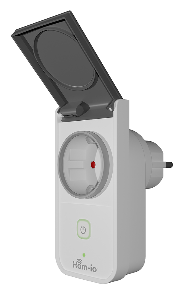 Presa WiFi -230VAC - 16A - Hom-Plug+Power - IP44