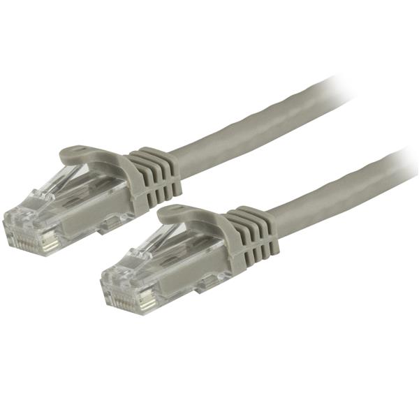 Startech.com N6PATC3MGR Cavo Ethernet CAT6 3m - Cavo di rete CAT 6 Gigabit grigio - 650MHz 100W PoE RJ45 UTP - Cavo patch/Network Snagless - Testato individualmente/Certificato UL/TIA (N6PATC3MGR)