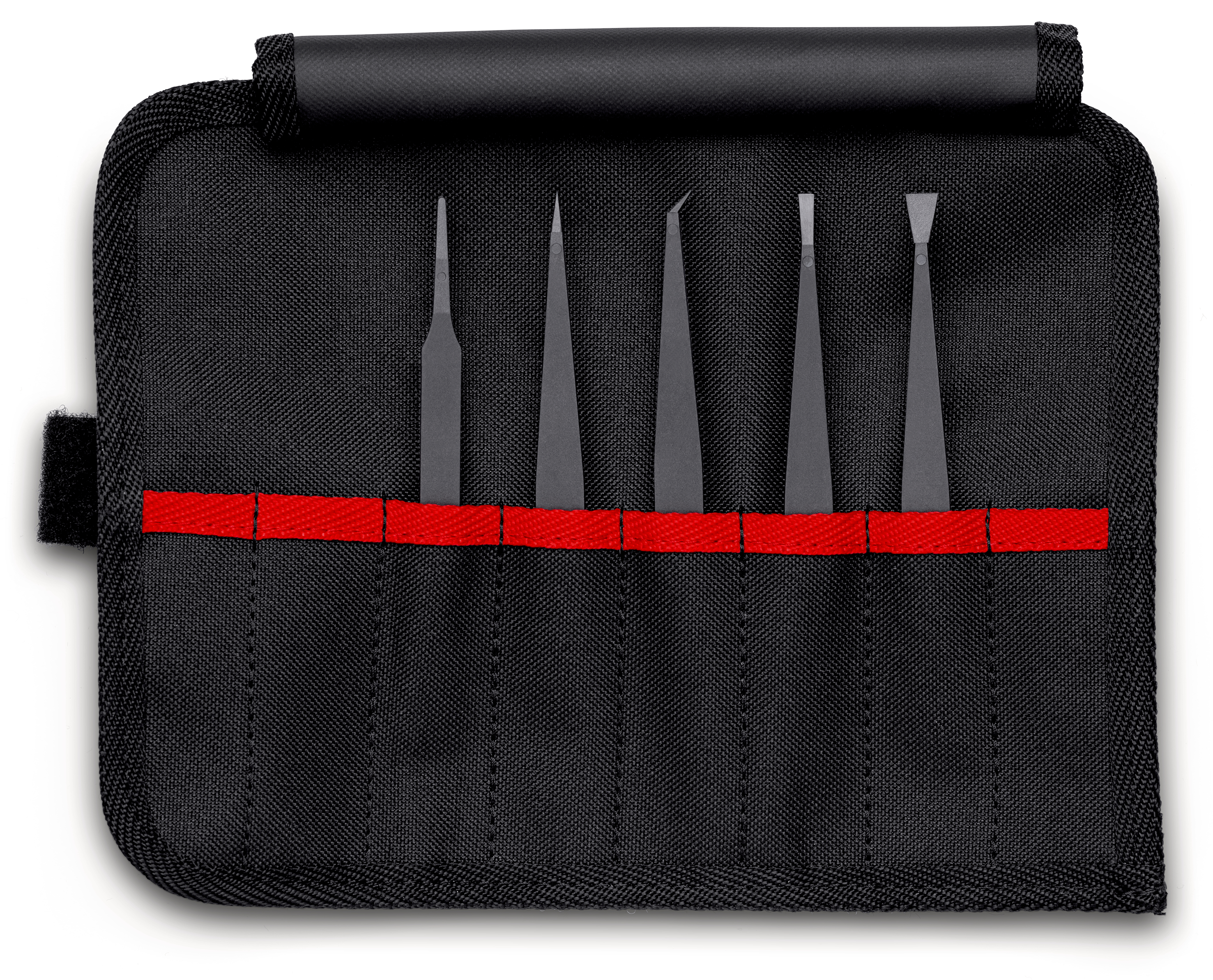 Set di pinzette in resina sint ESD, 5 pz 92 00 05 ESD