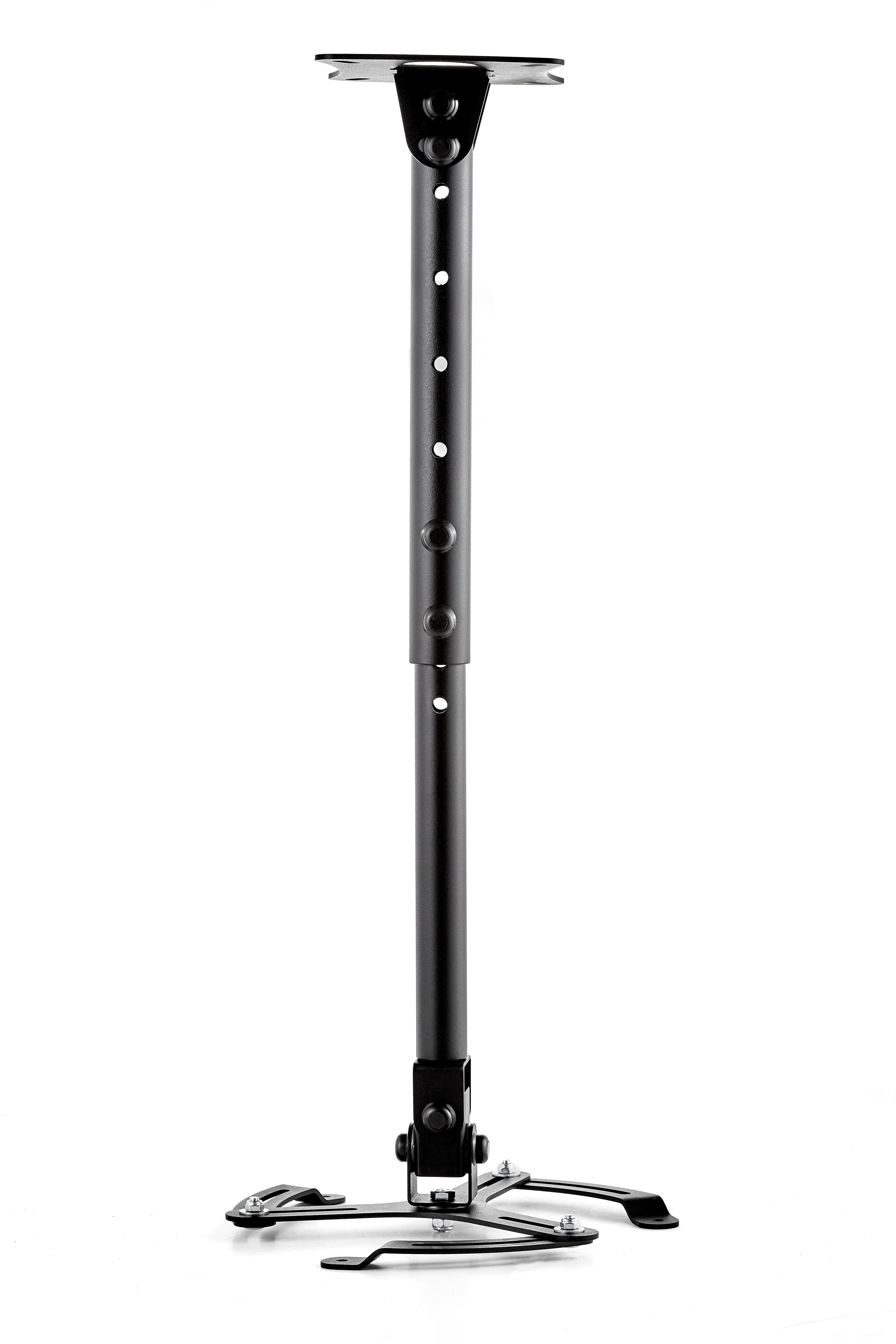PM1c-B - Supporto universale da soffitto per proiettore (3 punti di fissaggio), nero