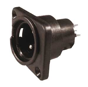 Spina Microfonica 3 Posizioni Da Circuito Stampato Plastica SP/902-C