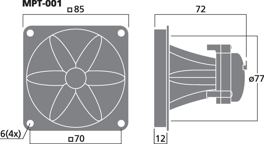 MPT-001 - tweeter piezo