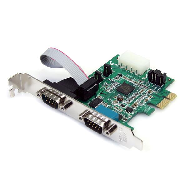 Scheda Adatt Seriale PCI express PCIe Nativa a 2 porte RS-232 con 16950 UART