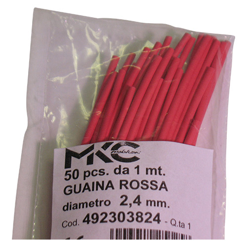 Guaina rosso 2,4mm 1 mt (50 pz) MKC 9968521