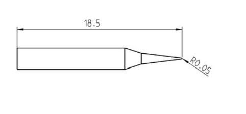 RT Pico Punta saldante, punta conica Ø 0,1 mm T0050103199 - Weller
