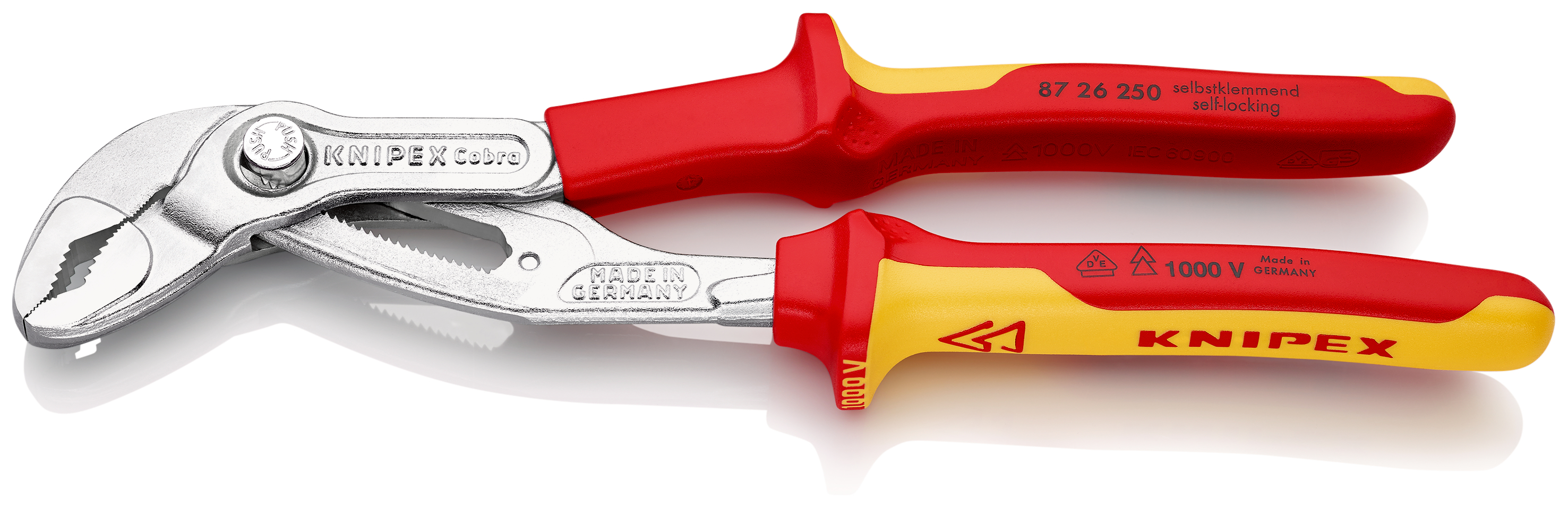 KNIPEX Cobra® VDE 87 26 250 SB, isolamento a 1000V