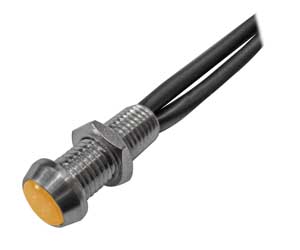 Segnalatore 24V Con Led d.3 Piat.Giallo SM/23G