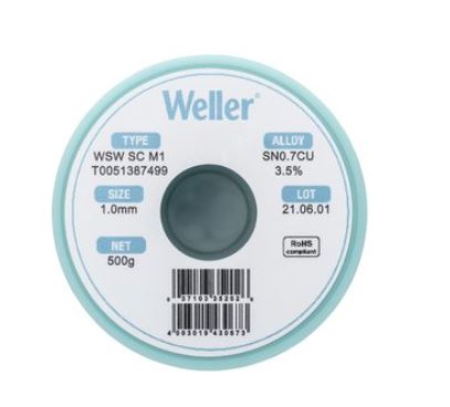 WSW SC L0 Filo saldante, Ø 1,0 mm, 500 gr T0051387499 Weller