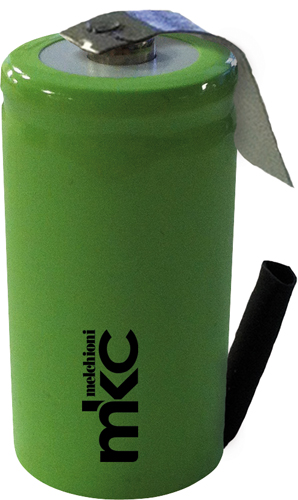 Batteria ricaricabile ni-mh mezzatorcia con terminali a saldare NI-MH C+TAG 3700mAh