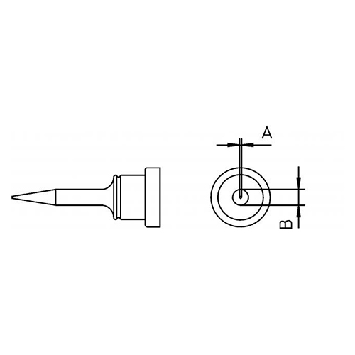 Punta saldante punta a cacciavite Weller, 0,4 mm, T0054449499 Weller
