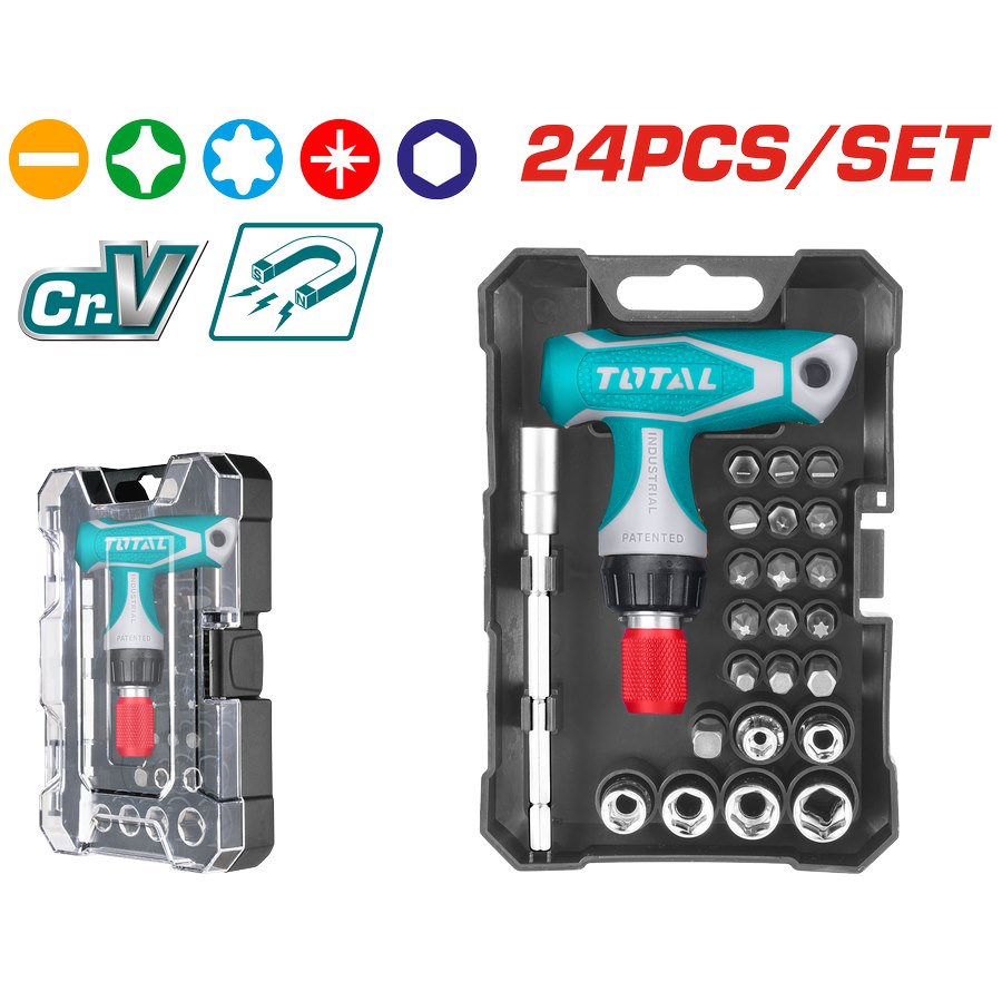 Cacciavite a T con 24 punte incluse TACSD30186
