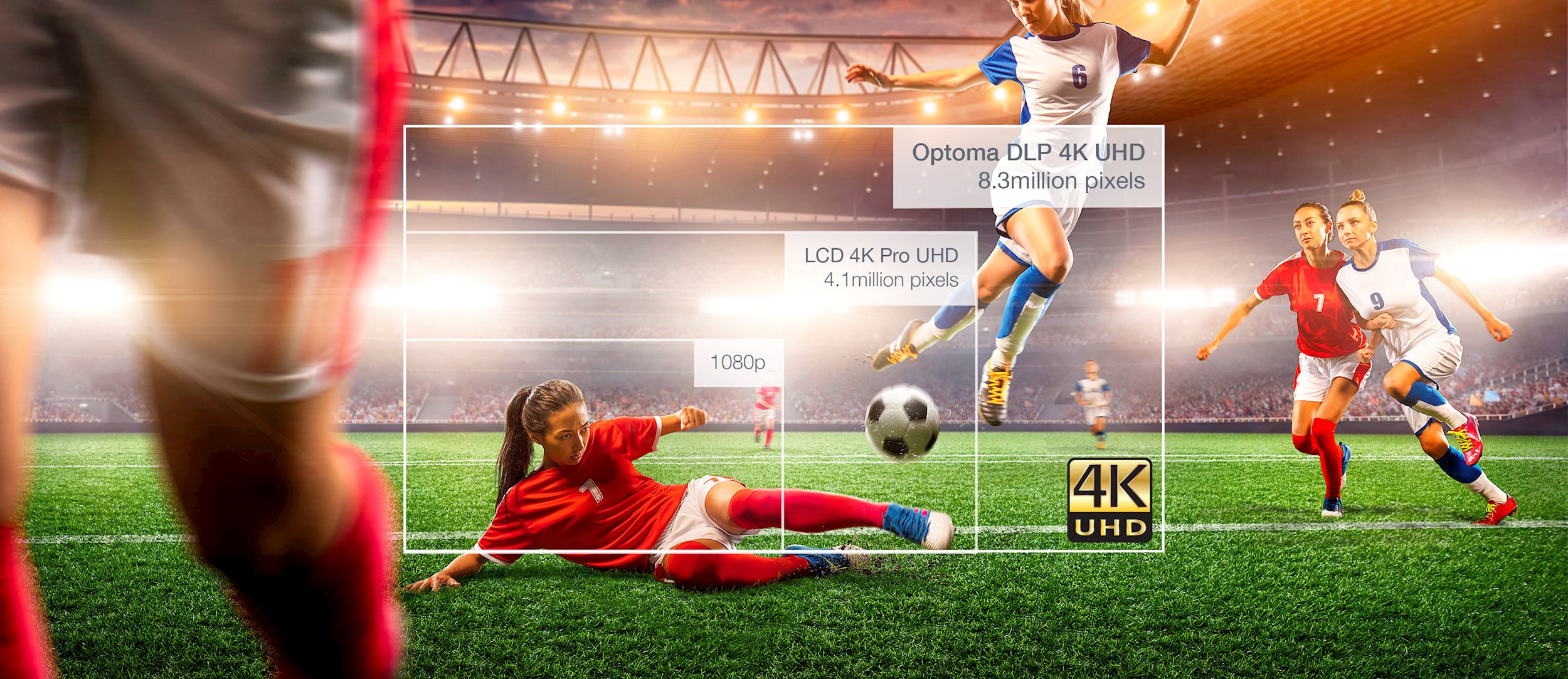 Videoproiettore laser 4K UHD 3800 ANSI lumen, Mod. UHZ45