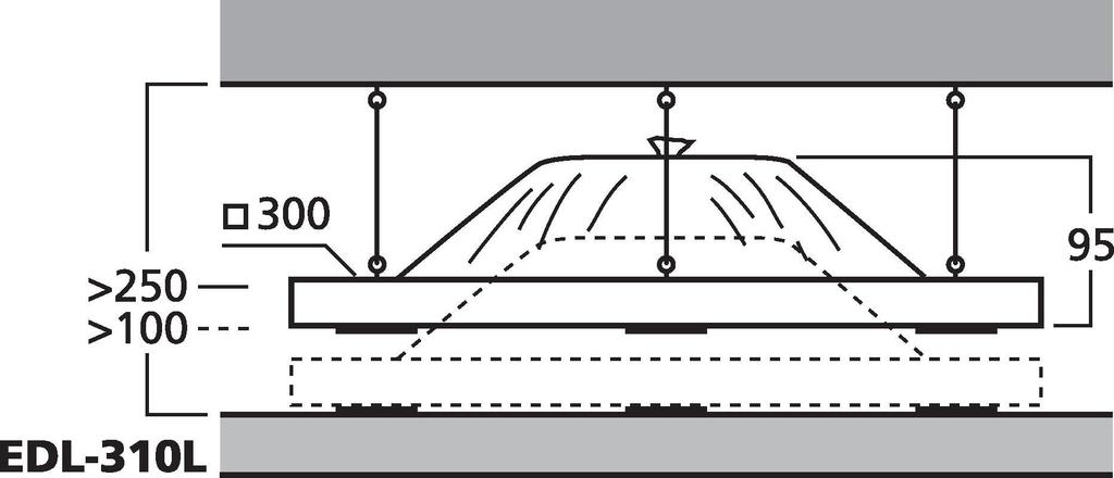EDL-310L - Altoparlante da soffitto PA