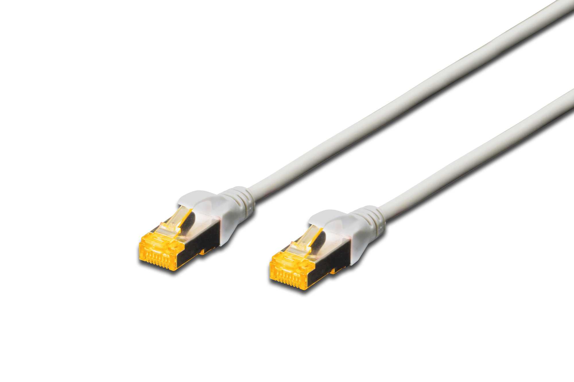 Digitus DK1644A0100 - Cavo Patch S-FTP CAT 6A, CU, 26AWG, guaina LSZH, colore grigio, lunghezza 10 mt.